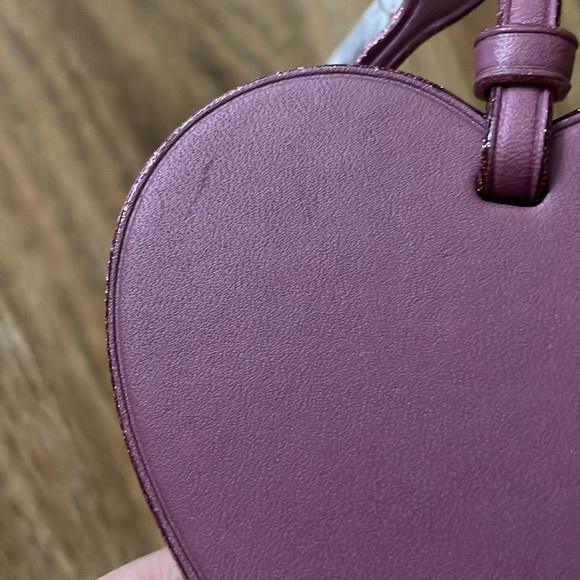 Coach Leather Primrose Heart Bag Charm NWT - Picture 3 of 8